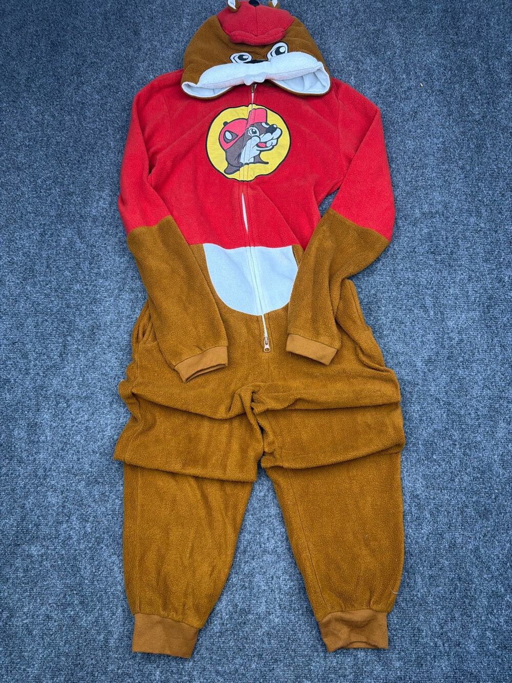 Buc ees Beaver Onesie Costume Size Youth M/L